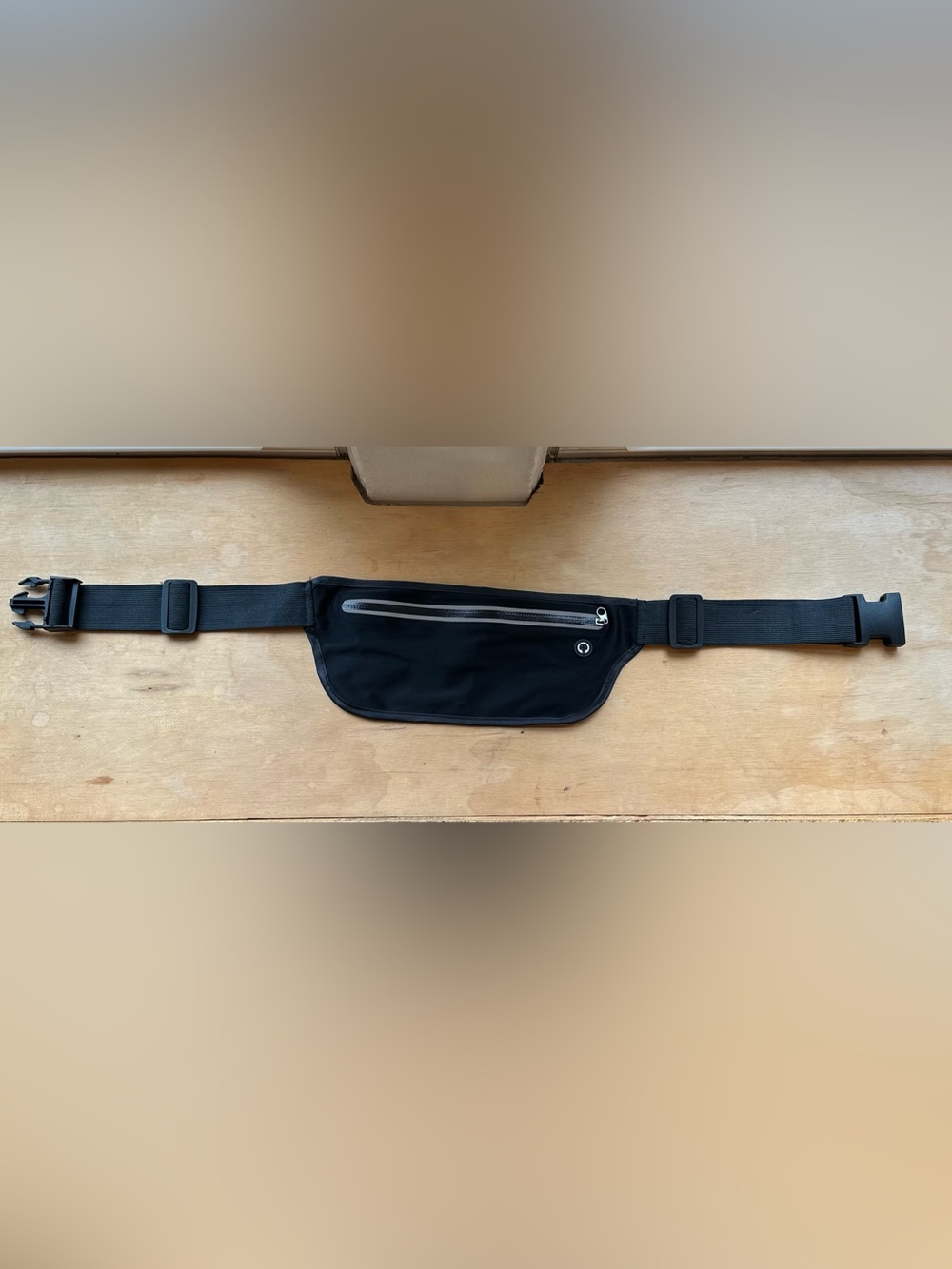 Black Slim Waist Pouch Belt Bag
